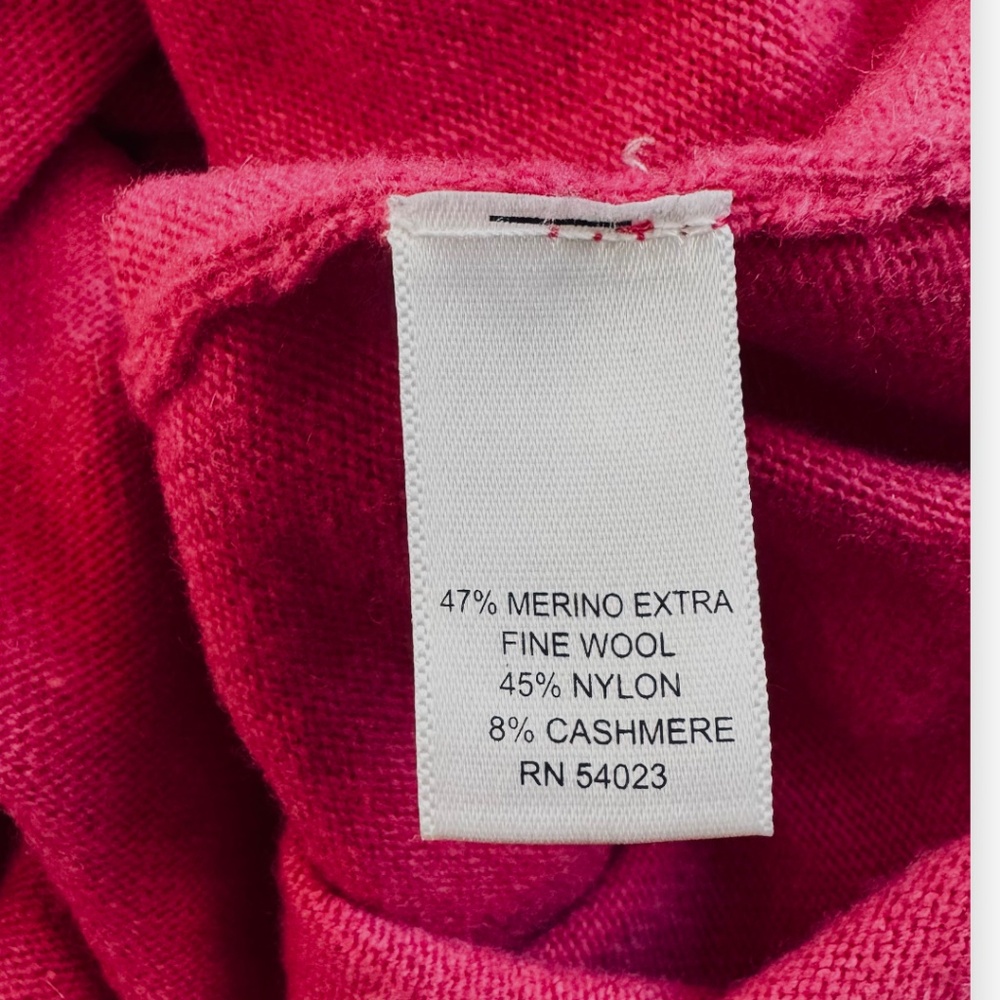 Banana Republic Merino Cashmere Cowl Neck Sweater Pink Size M - Picture 5 of 6